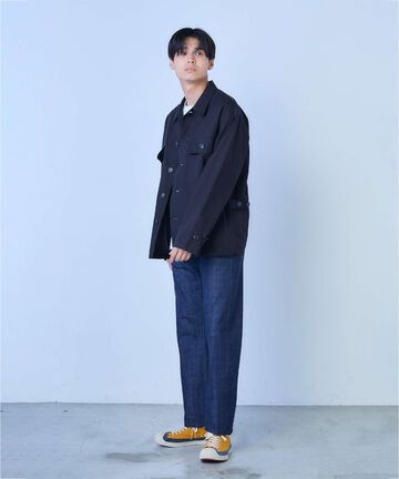[ EXCLUSIVE ] J455 13.5oz Suvin Gold Cotton Classic Straight Selvedge Jeans,INDIGO, large image number 4