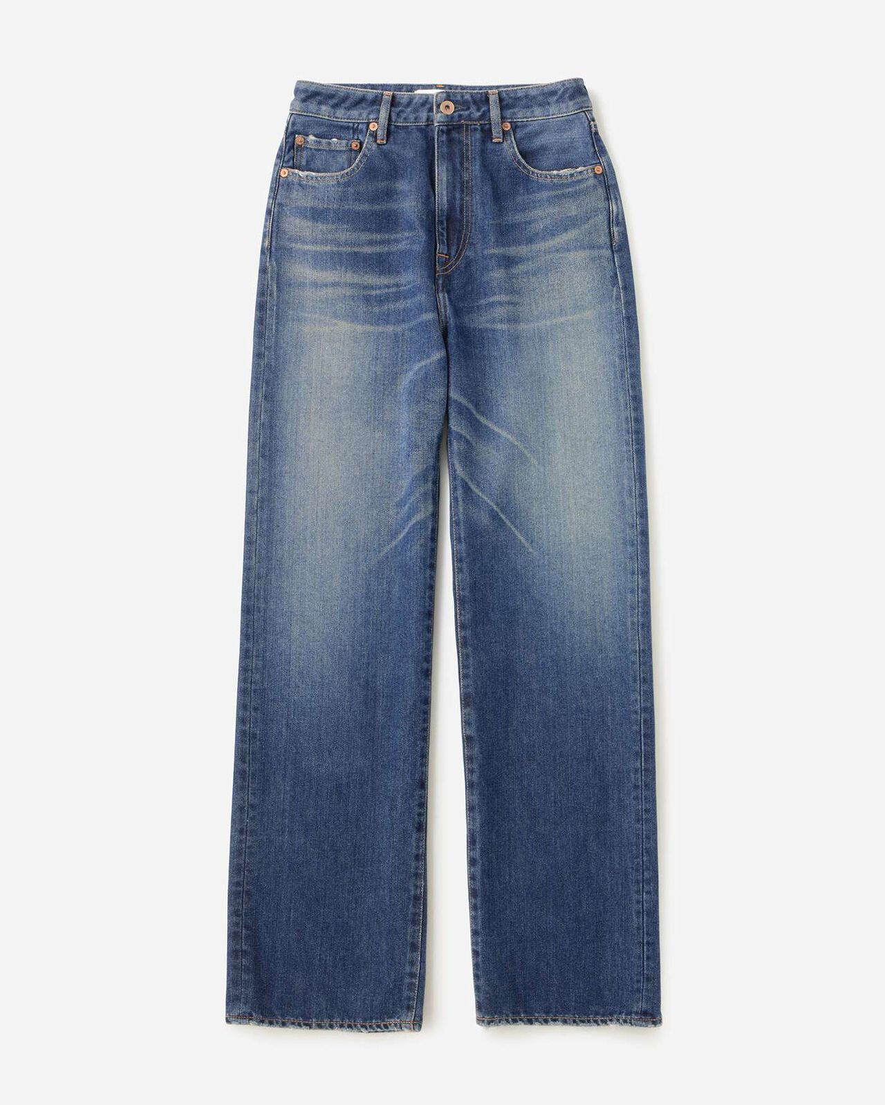 WOMEN | Light Straight Jeans 9oz Dark Indigo,DARK INDIGO, large image number 4