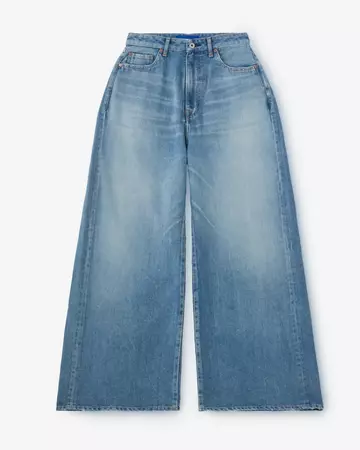 WOMEN | Light Loose Jeans 9oz Medium Indigo,MEDIUM INDIGO, large image number 4