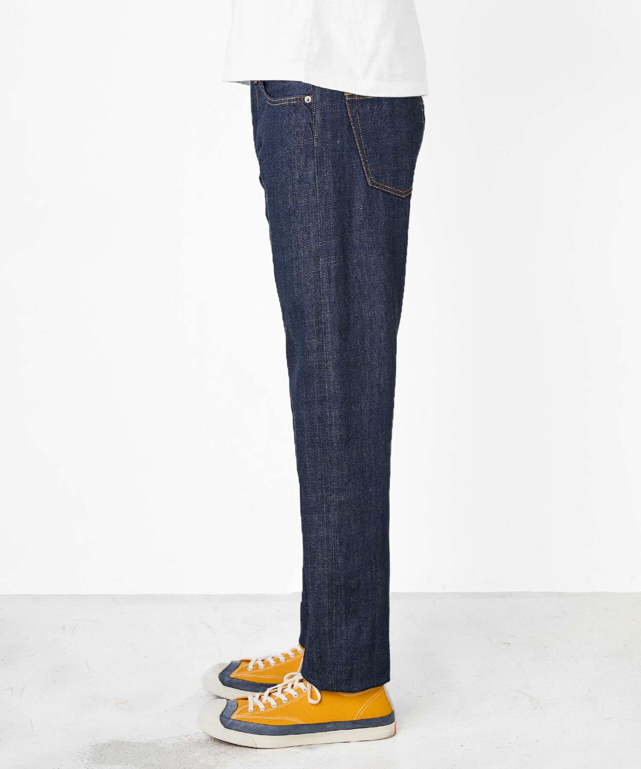 [ EXCLUSIVE ] J455 13.5oz Suvin Gold Cotton Classic Straight Selvedge Jeans,INDIGO, large image number 1