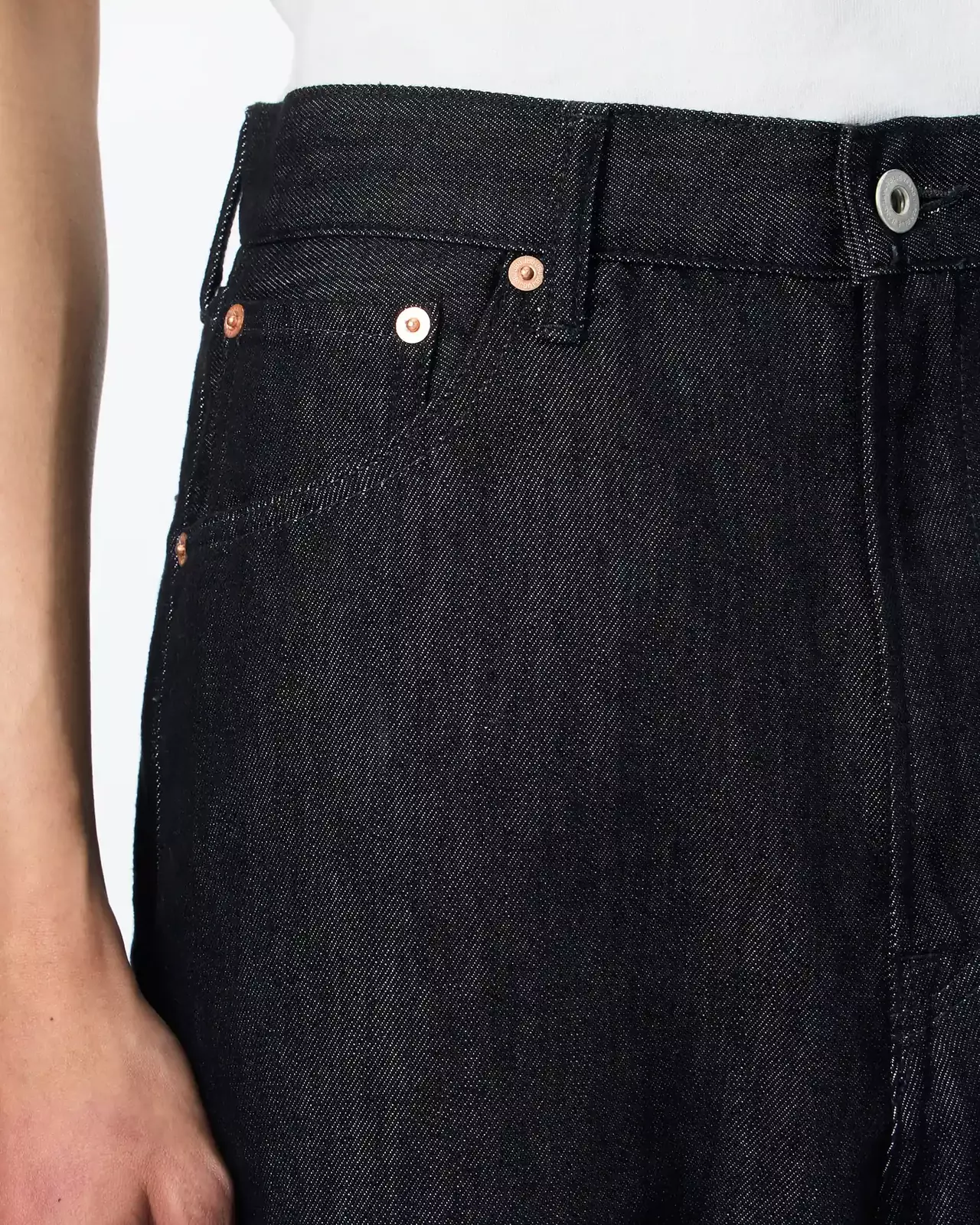 MEN | Light Loose Jeans 9oz Black,BLACK, large image number 3