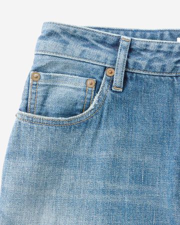 WOMEN | Selvedge Wide Straight Jeans 12oz Medium Indigo,MEDIUM INDIGO, large image number 7