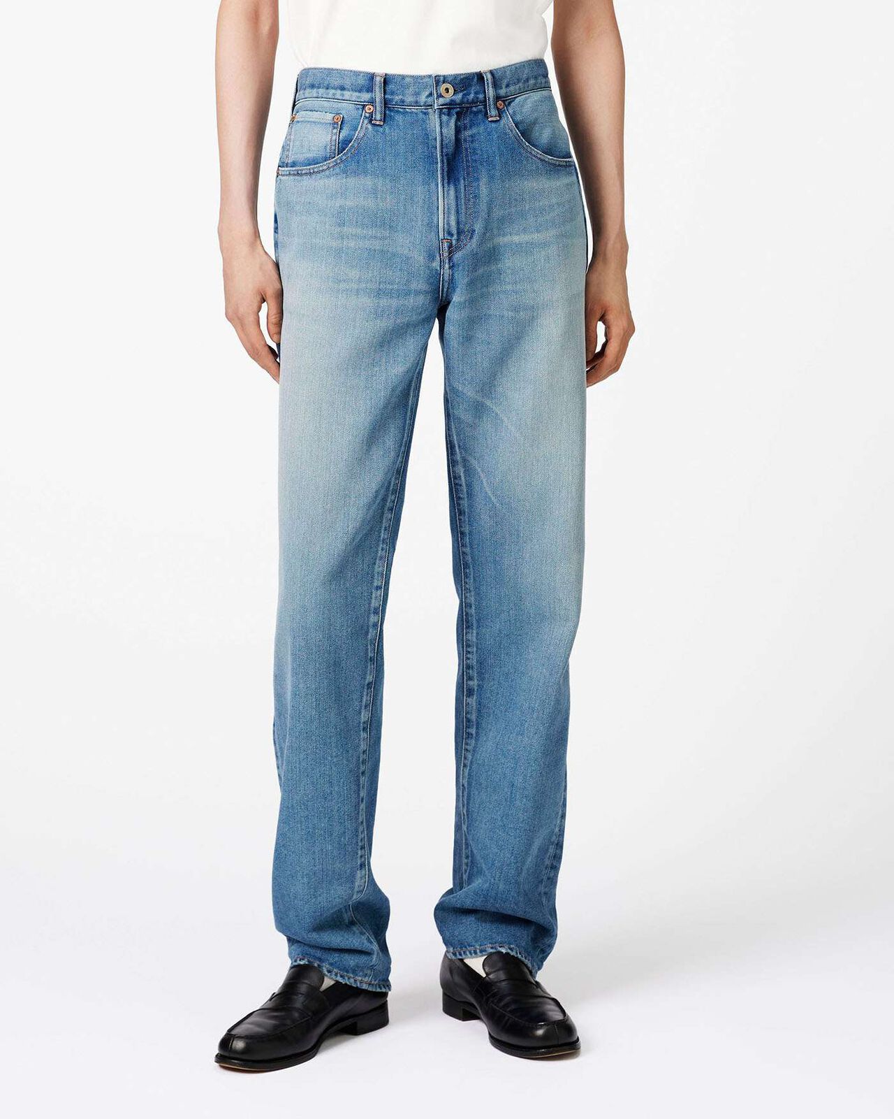 MEN | Light Straight Jeans 9oz Medium Indigo,MEDIUM INDIGO, large image number 0
