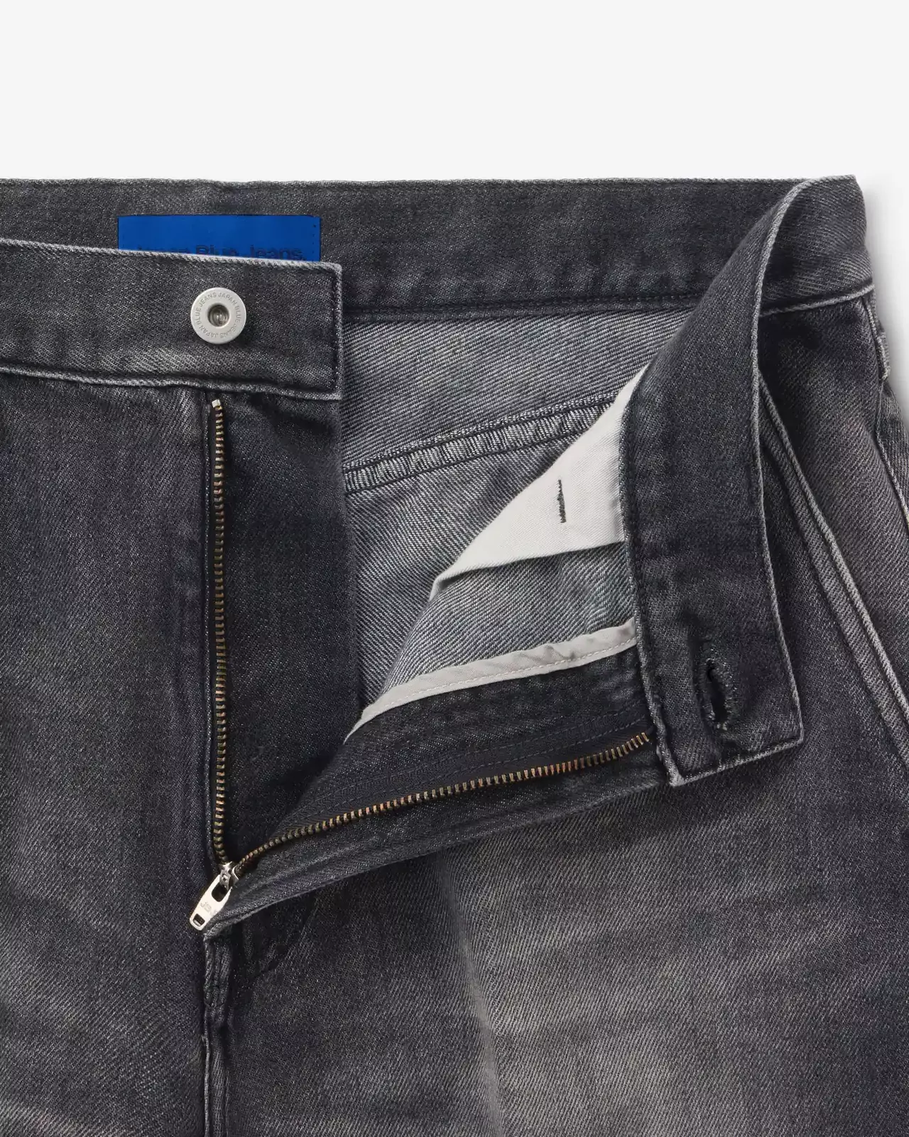 MEN | Light Wide Press Trousers 9oz Washed Black,WASHED BLACK, large image number 5