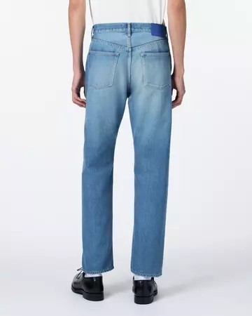 MEN | Light Tapered Jeans 9oz Medium Indigo,MEDIUM INDIGO, large image number 2