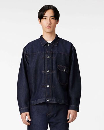MEN | Light Type 1 Denim Jacket 9oz,INDIGO, large image number 0