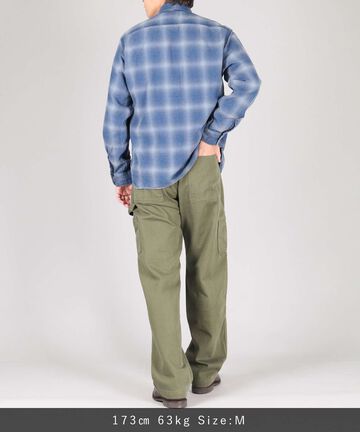 Organic Drill Painter Pants,OLIVE, large image number 4