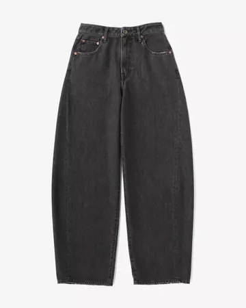 WOMEN | Light Curve Jeans 9oz Washed Black,BLACK, large image number 4