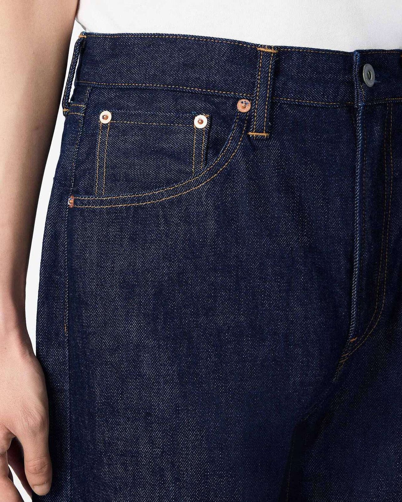 MEN | Selvedge Wide Jeans 14oz,INDIGO, large image number 3