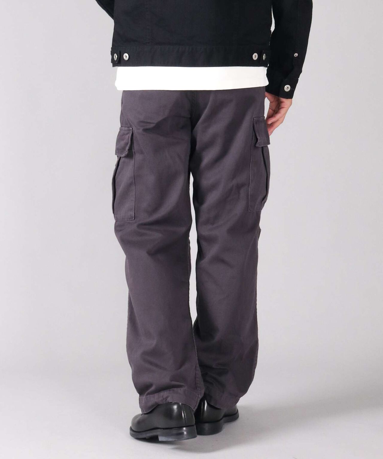 Sulphur Dyed Loose Satin Cargo Pants,OLIVE, large image number 12