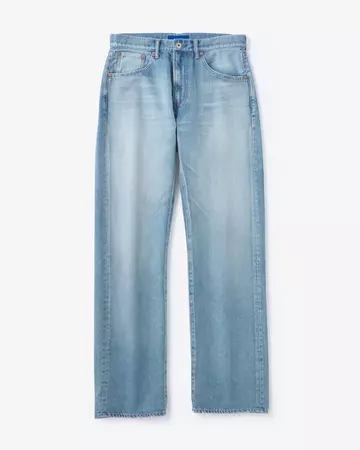MEN | Light Wide Jeans 9oz Medium Indigo,MEDIUM INDIGO, large image number 4