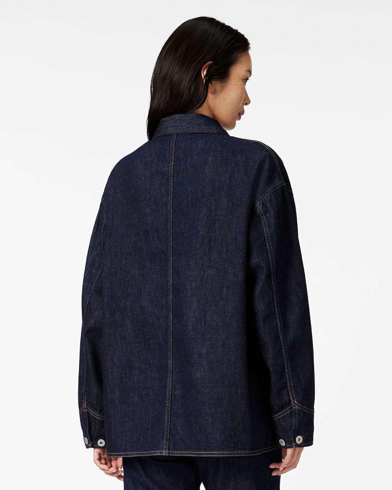 WOMEN | Selvedge Coveralls 12oz,INDIGO, large image number 2