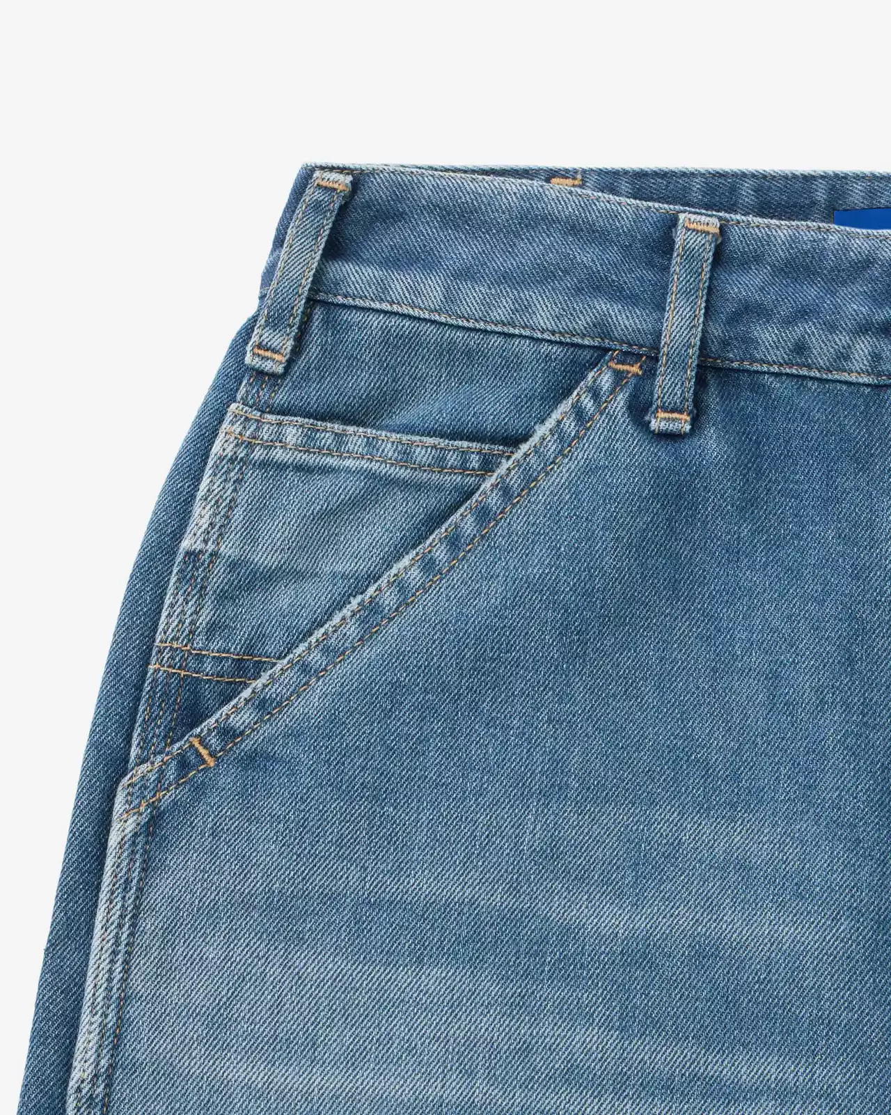 WOMEN | Light Painter Pants 9oz Medium Indigo,MEDIUM INDIGO, large image number 9