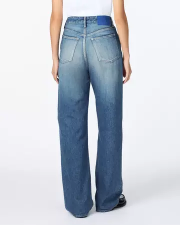 WOMEN | Selvedge Straight Jeans 12oz Medium Indigo,MEDIUM INDIGO, large image number 2